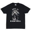 bred to raise hell unisex tee