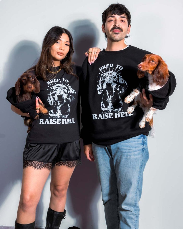 bred to raise hell unisex tee - bean goods