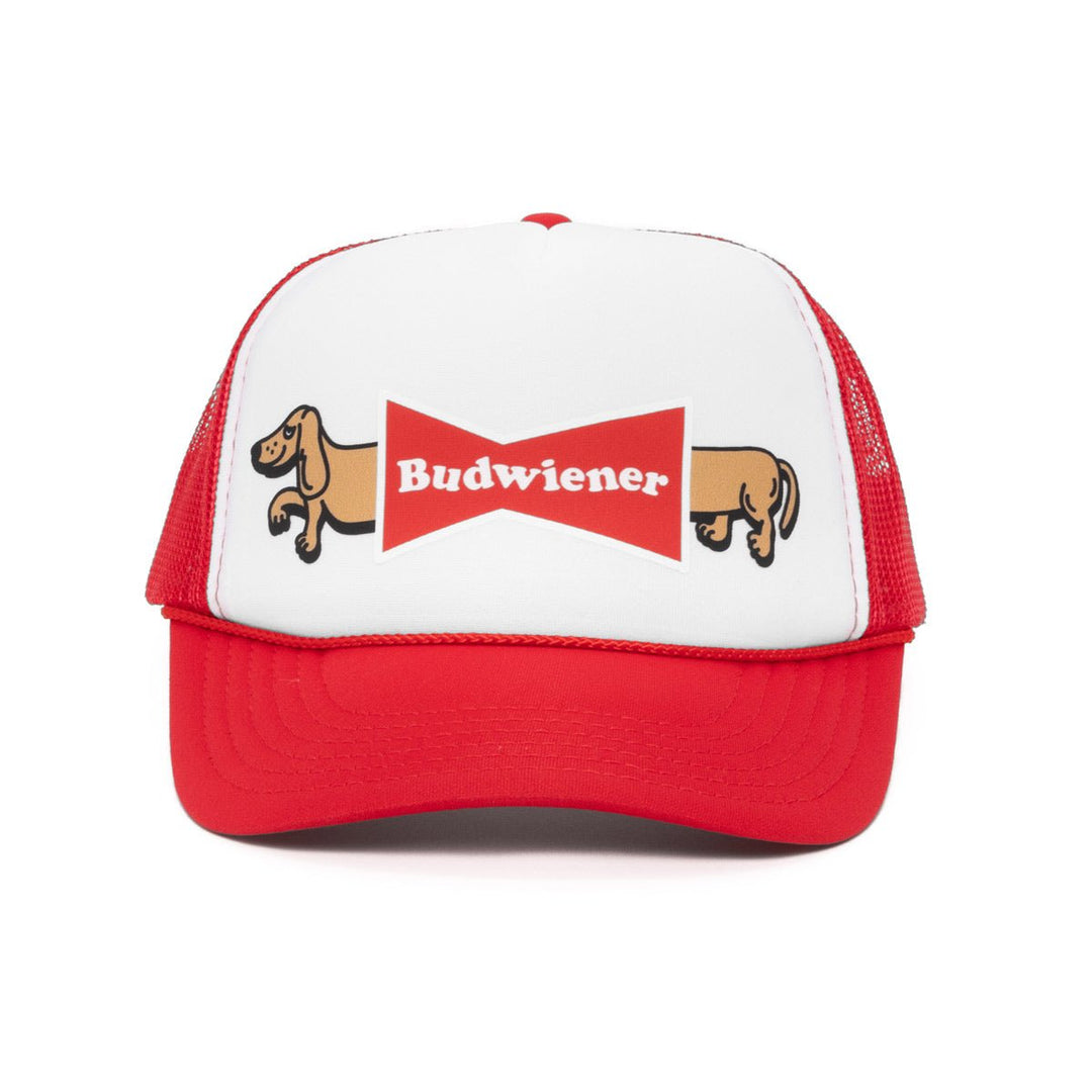 budwiener trucker hat & koozie bundle - bean goods