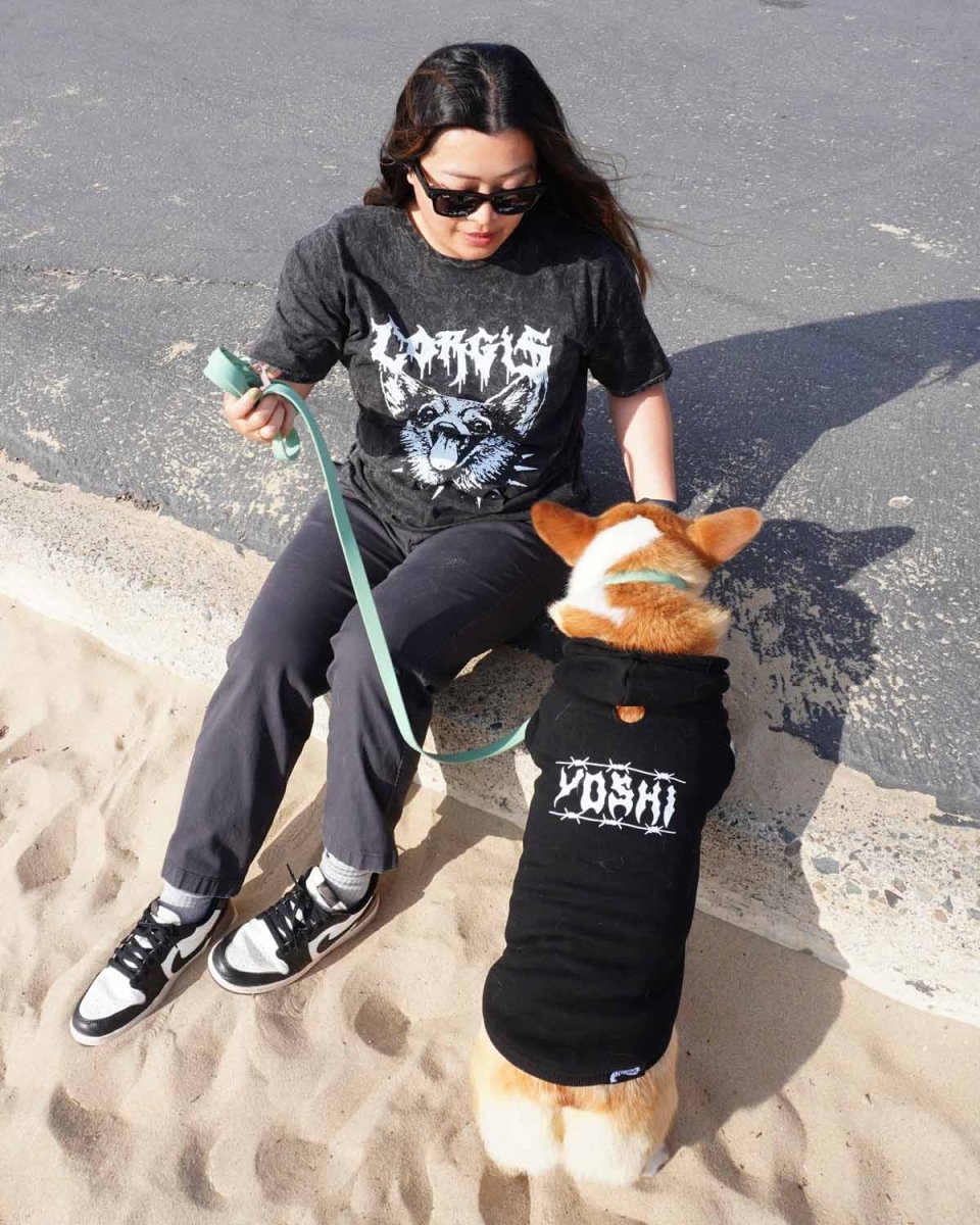 corgi unisex tee | midnight mineral wash - bean goods