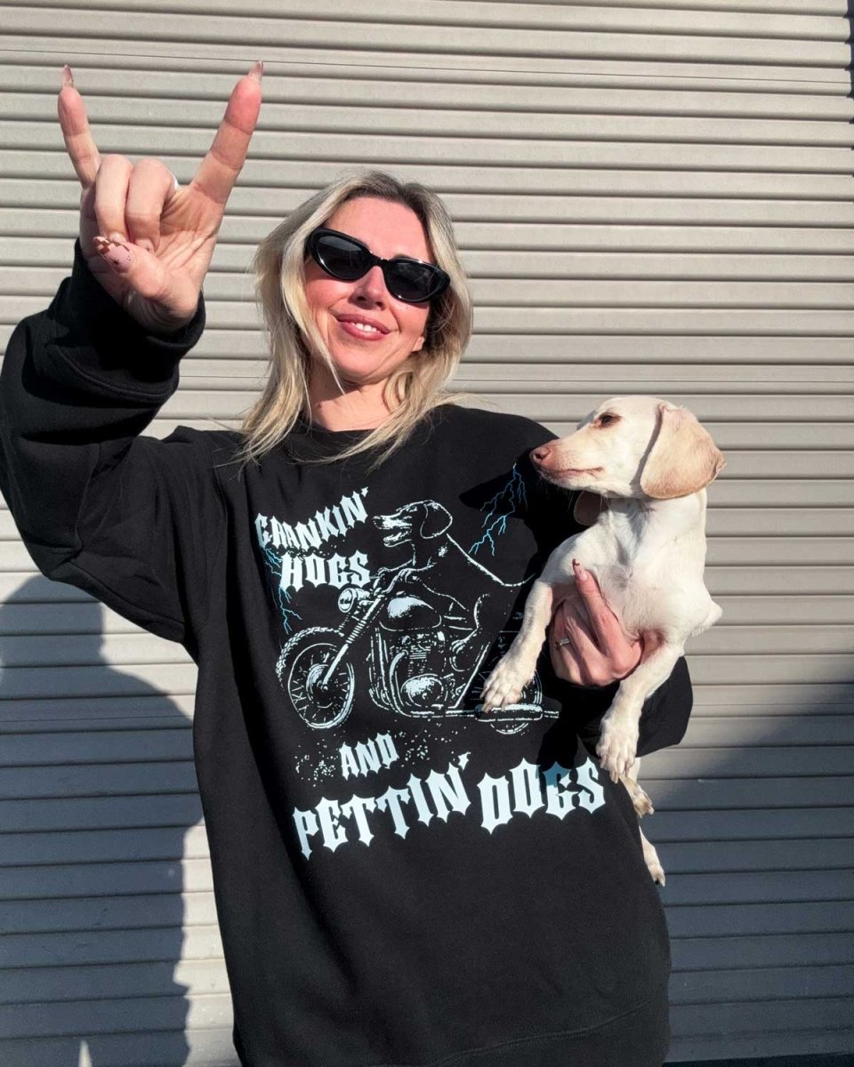 crankin’ hogs unisex crew - bean goods