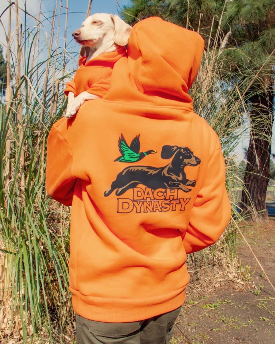 dach dynasty unisex hoodie | hunter orange - bean goods