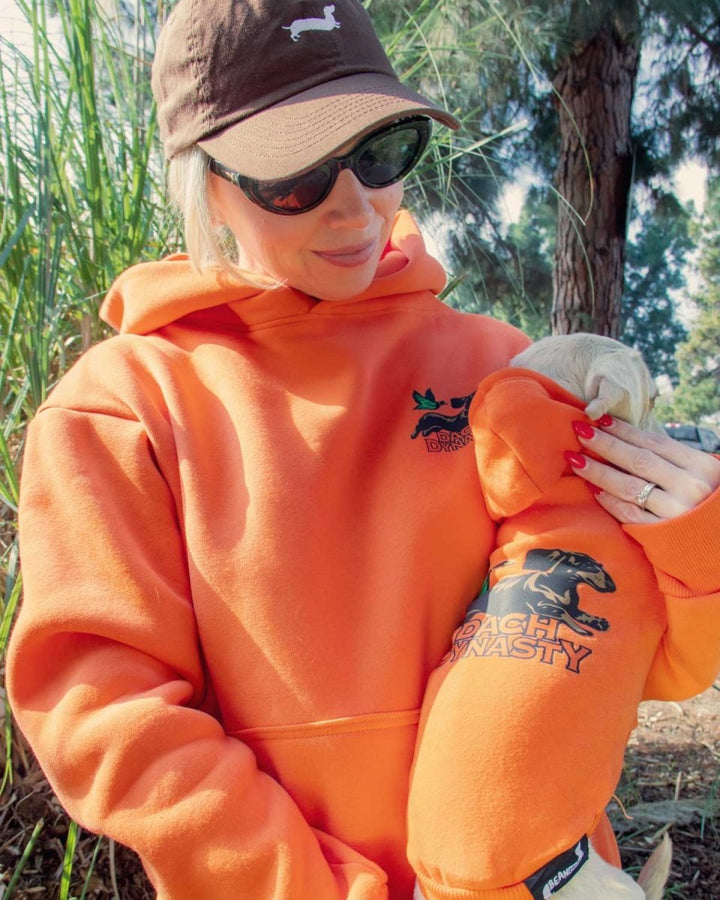 dach dynasty unisex hoodie | hunter orange - bean goods