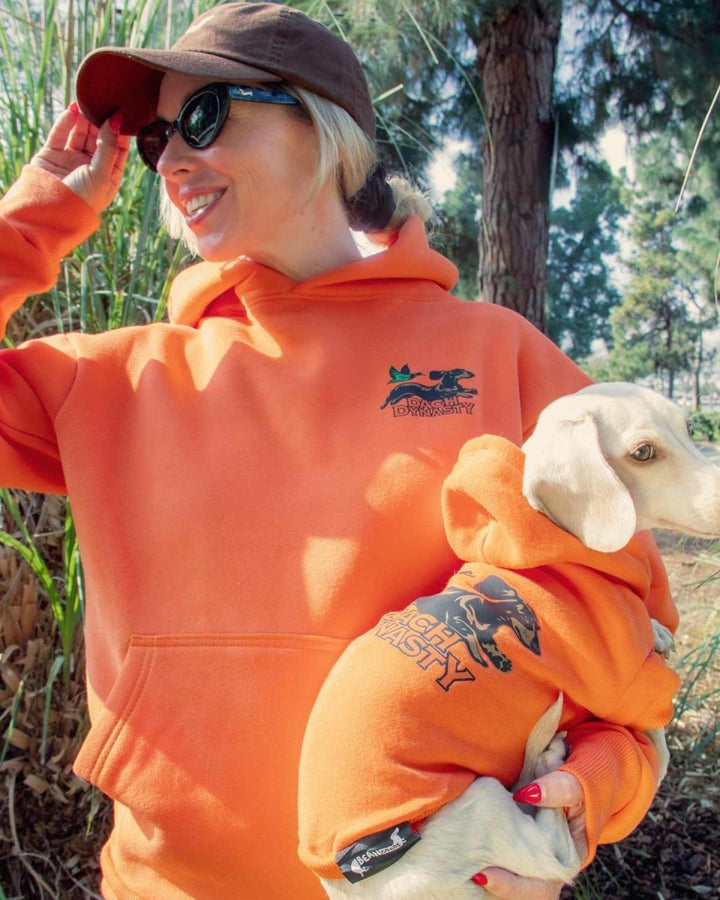 dach dynasty unisex hoodie | hunter orange - bean goods
