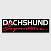 dachshund signature bumper sticker