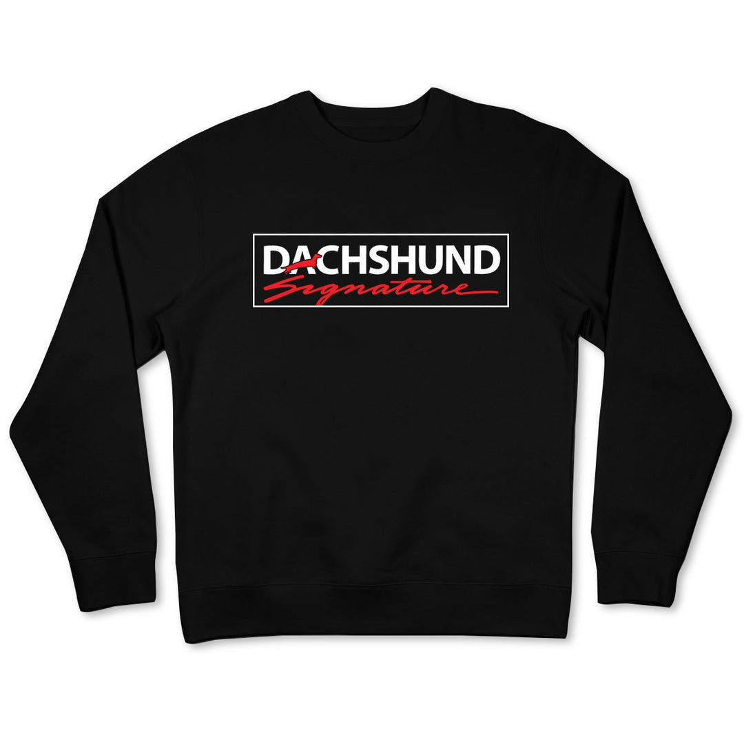 dachshund signature unisex crew sweatshirt - bean goods