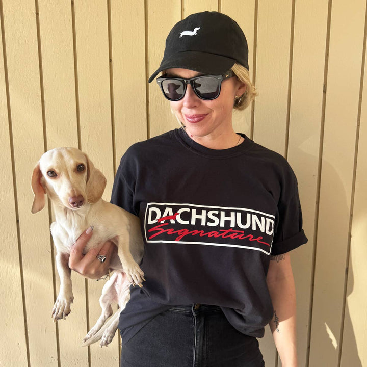 dachshund signature unisex tee - bean goods