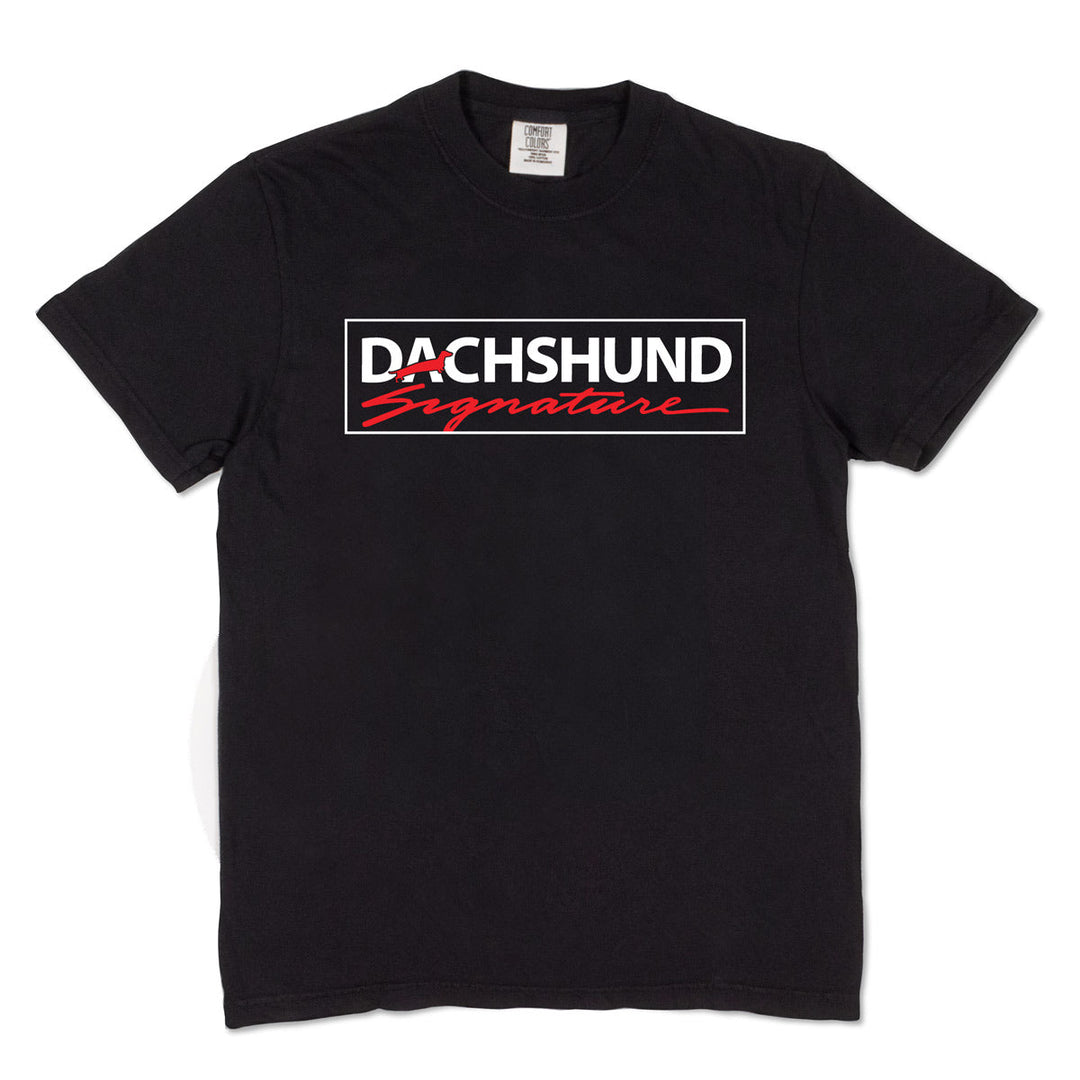 dachshund signature unisex tee - bean goods