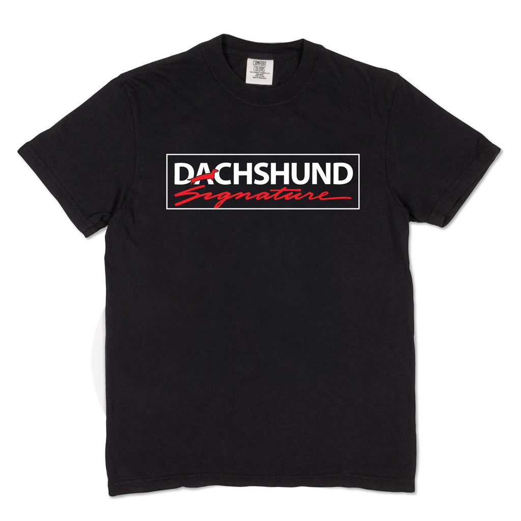 Dachshund Tee | Dachshund Signature – bean goods
