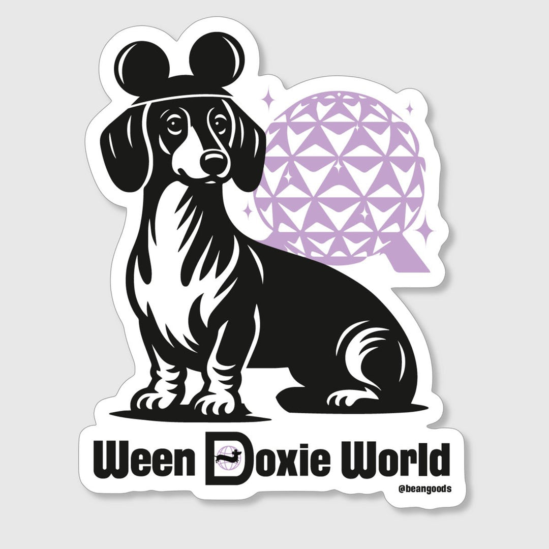 doxie world sticker - bean goods