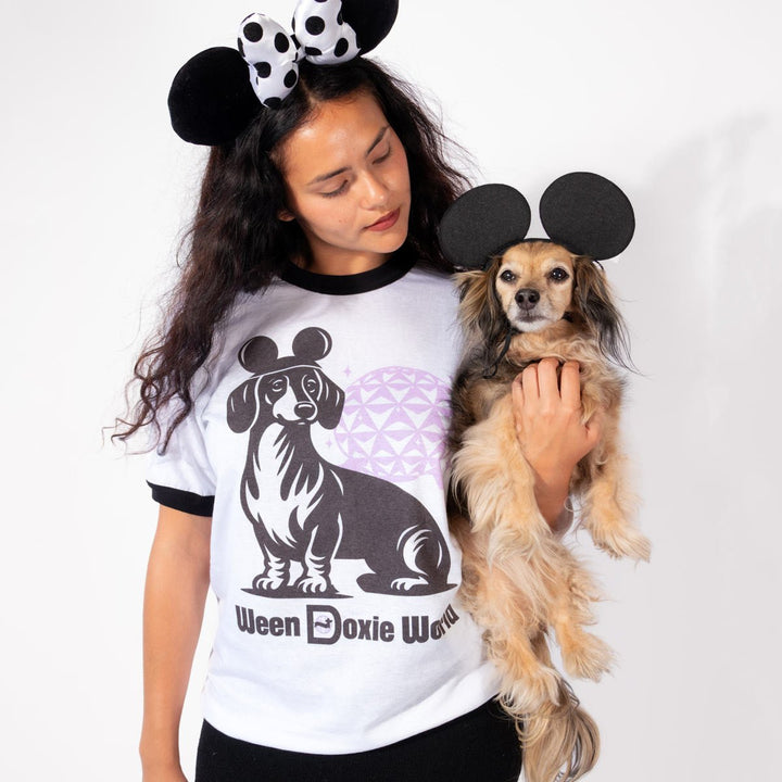 doxie world unisex ringer tee - bean goods