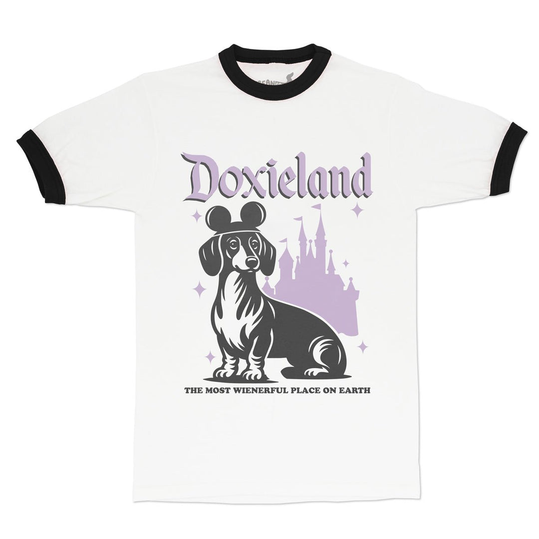 doxieland unisex ringer tee - bean goods