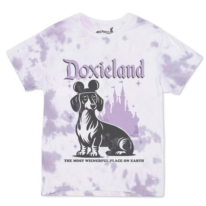 doxieland unisex tie - dye tee - bean goods