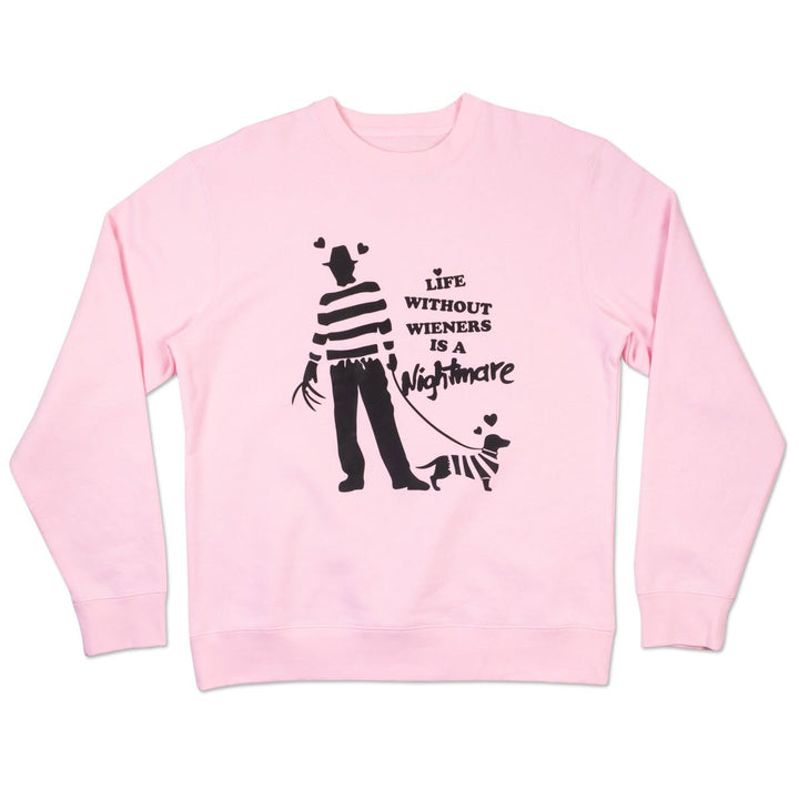 freddy wiener unisex crew sweatshirt | slashberry pink - bean goods