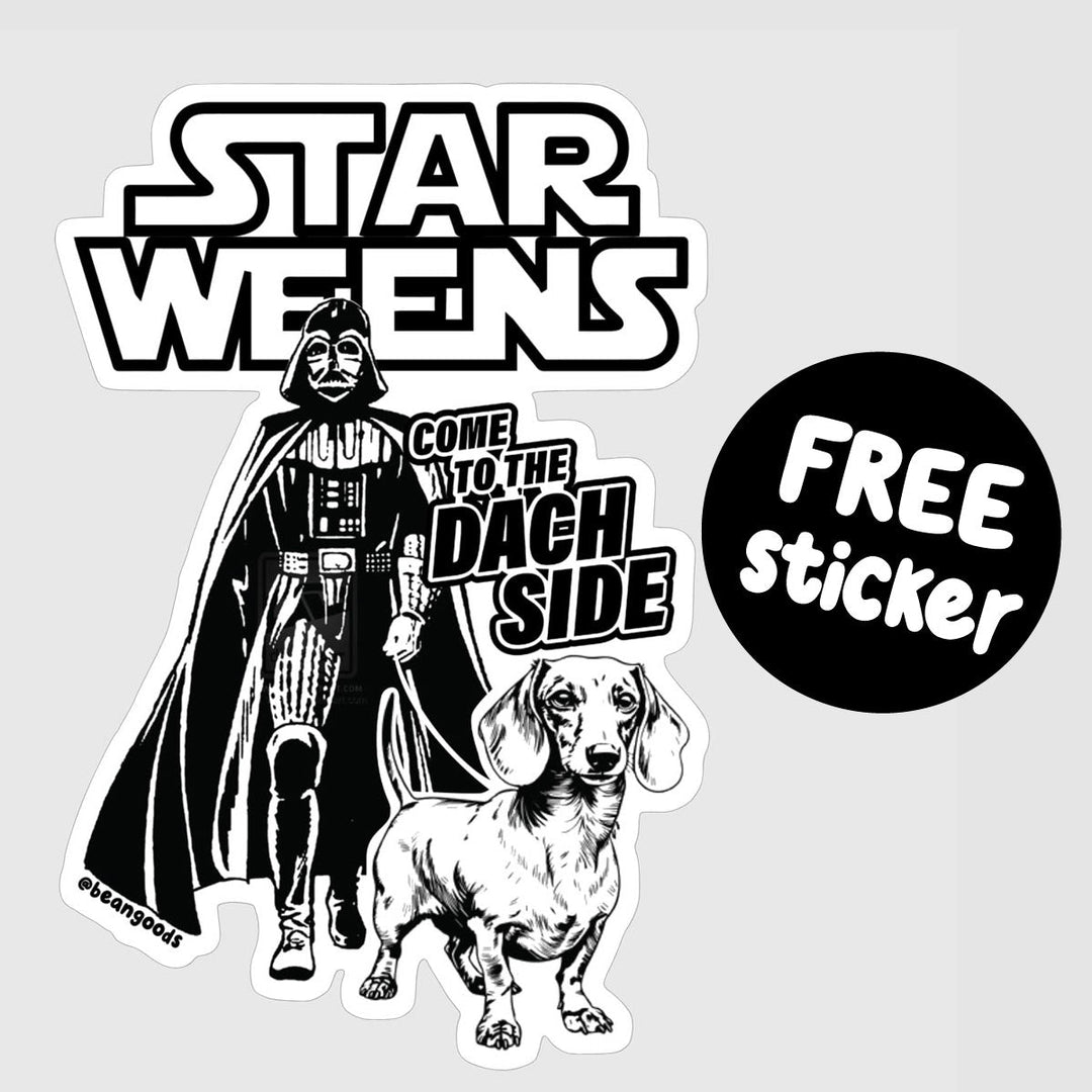 free star weens sticker - bean goods