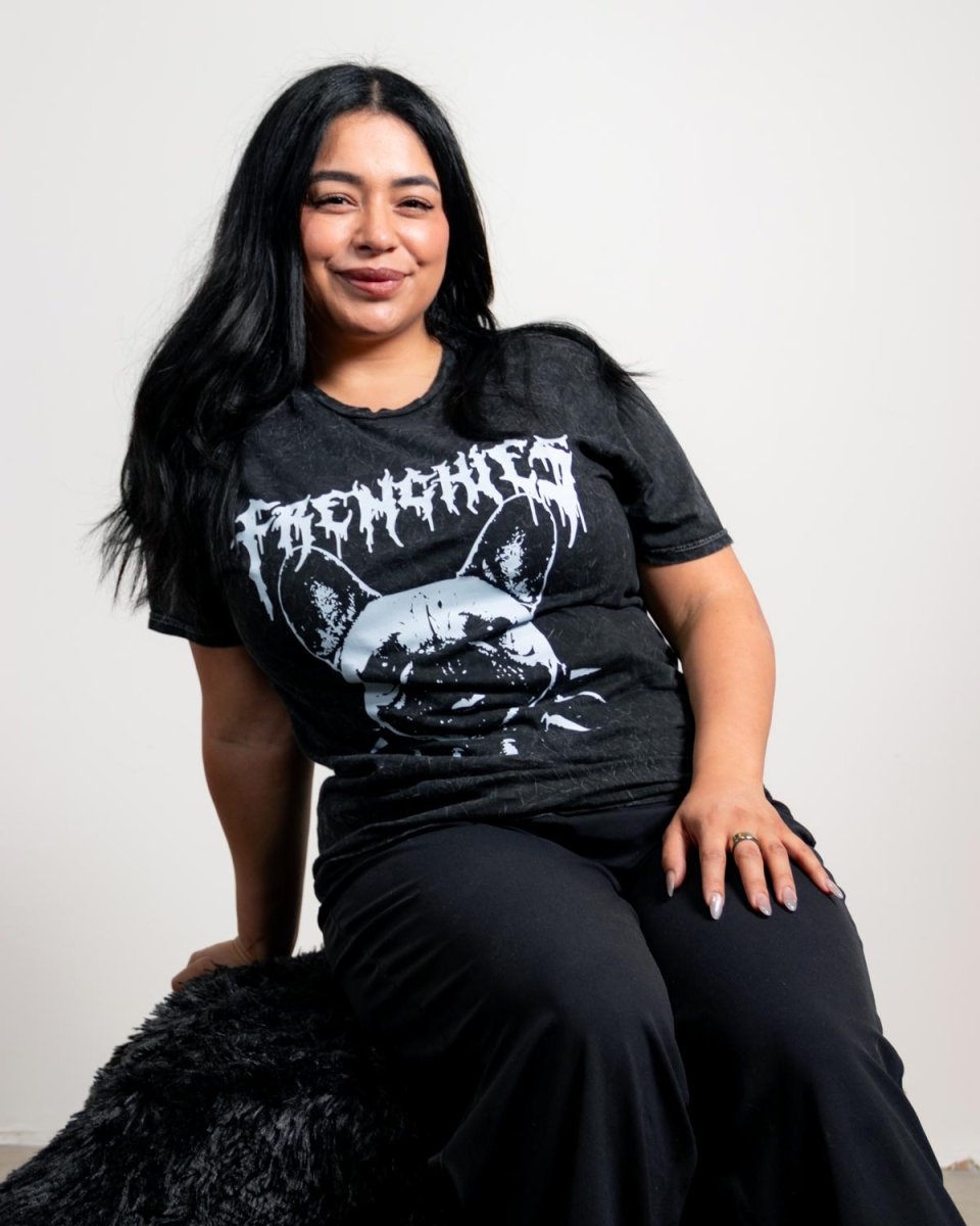 frenchie unisex tee | midnight mineral wash - bean goods