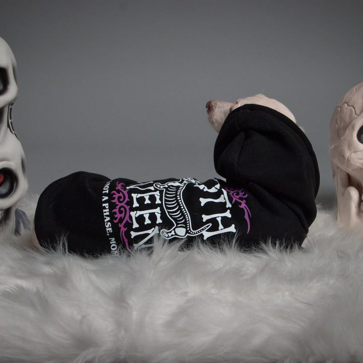 goth ween doxie hoodie - bean goods