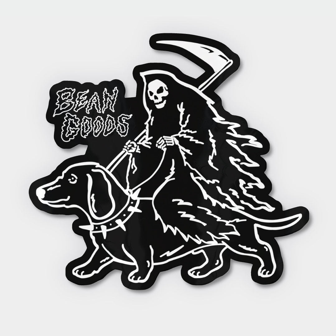 grim reaper sticker - bean goods