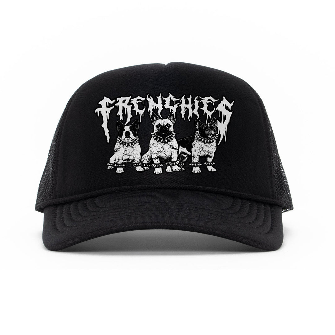 heavy metal hounds trucker hat | frenchie - bean goods