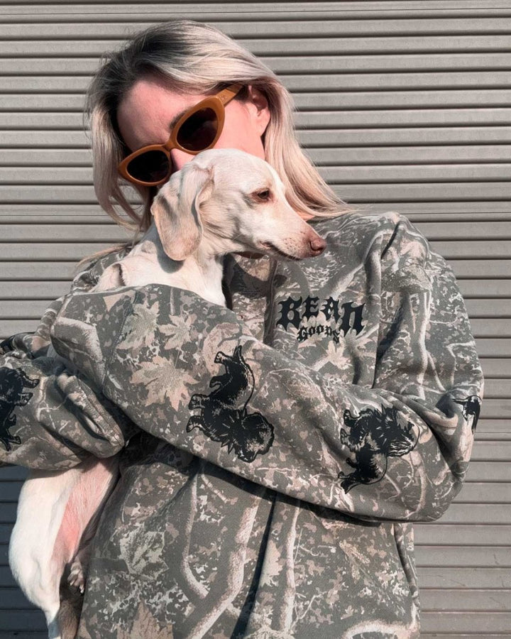 heavy metal hounds unisex hoodie | camo crew - bean goods