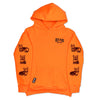 heavy metal hounds unisex hoodie | corgi | hunter orange