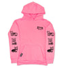 heavy metal hounds unisex hoodie | corgi | ween pink