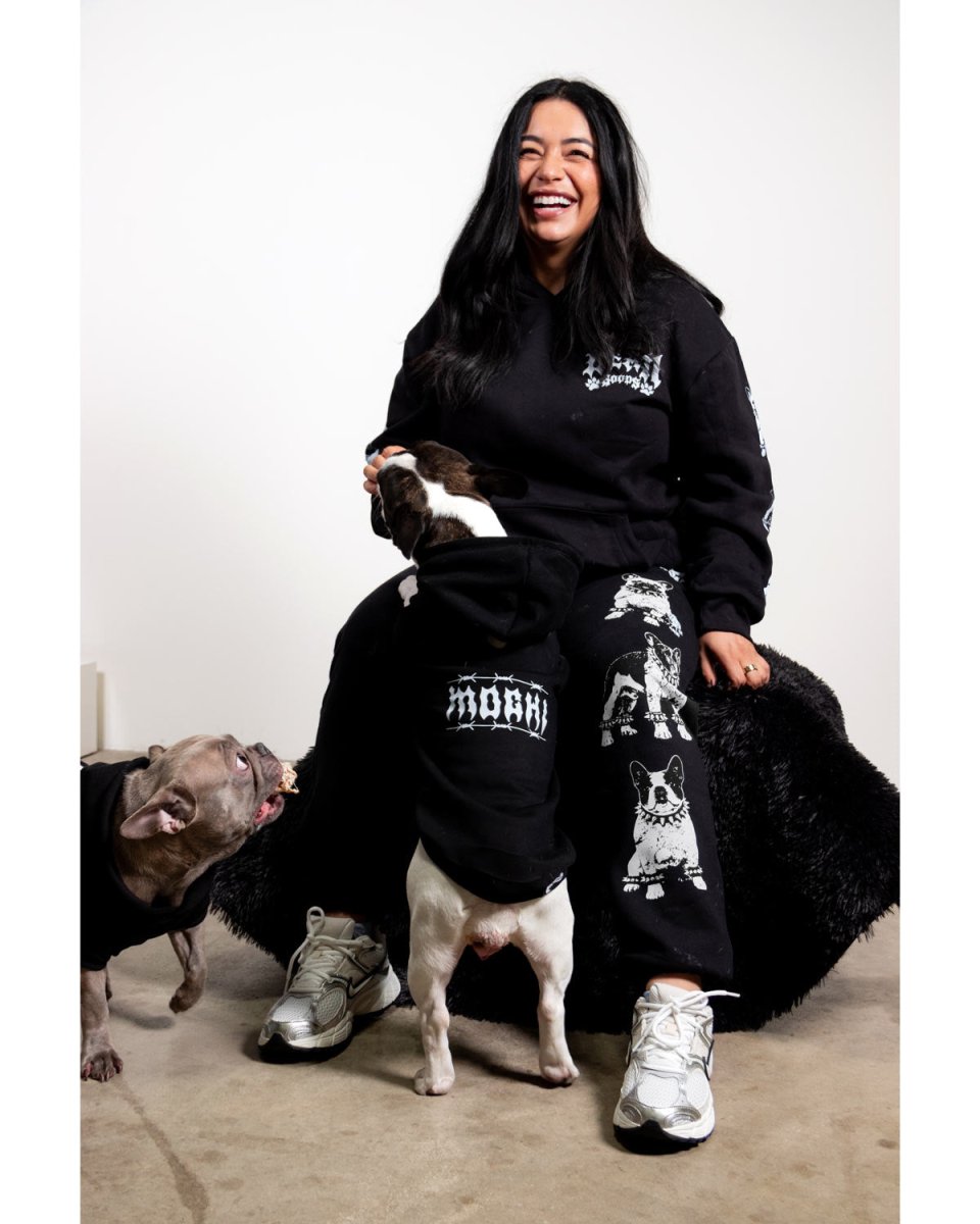 heavy metal hounds unisex hoodie | frenchie - bean goods