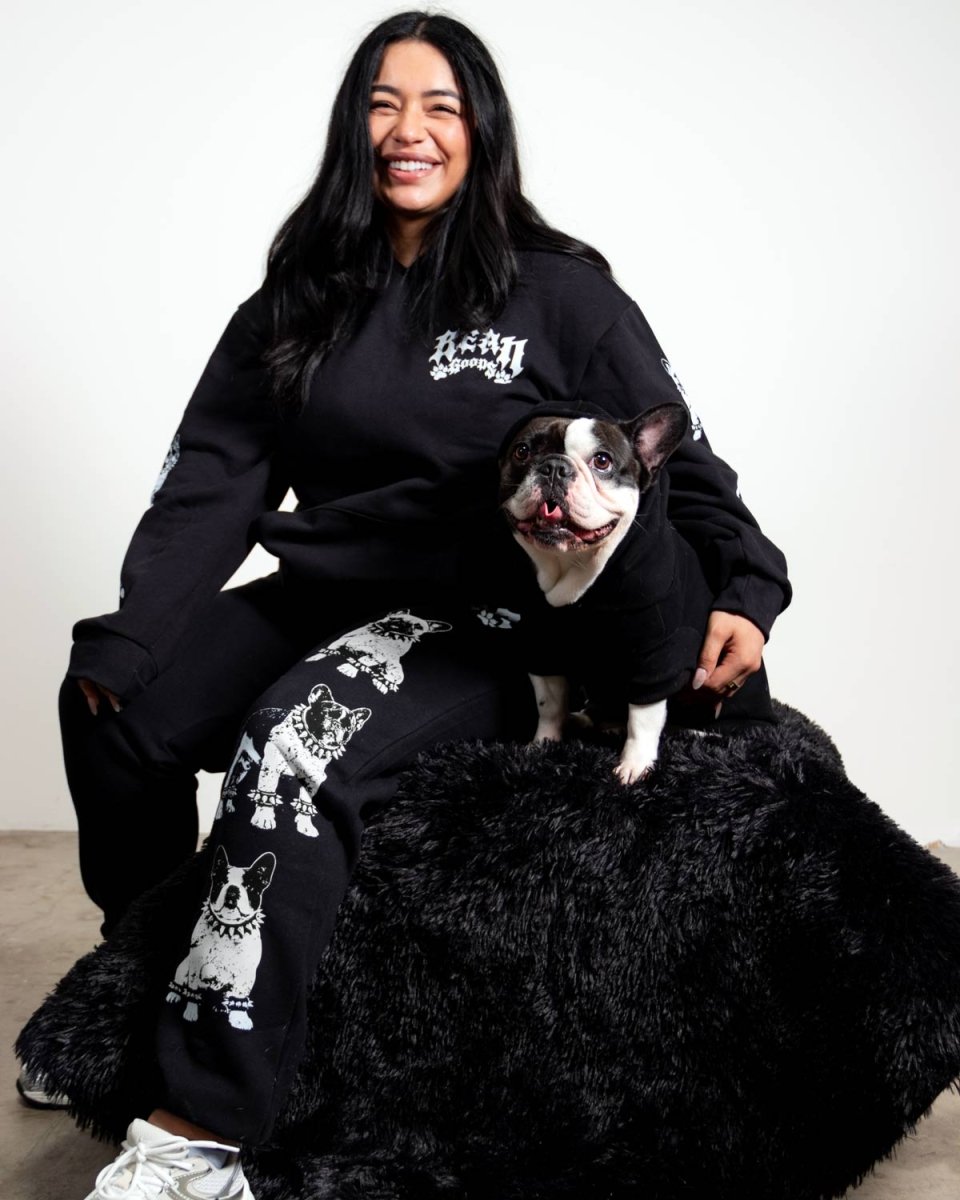 heavy metal hounds unisex hoodie | frenchie - bean goods