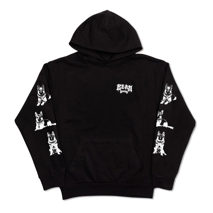 heavy metal hounds unisex hoodie | german shepherd - bean goods