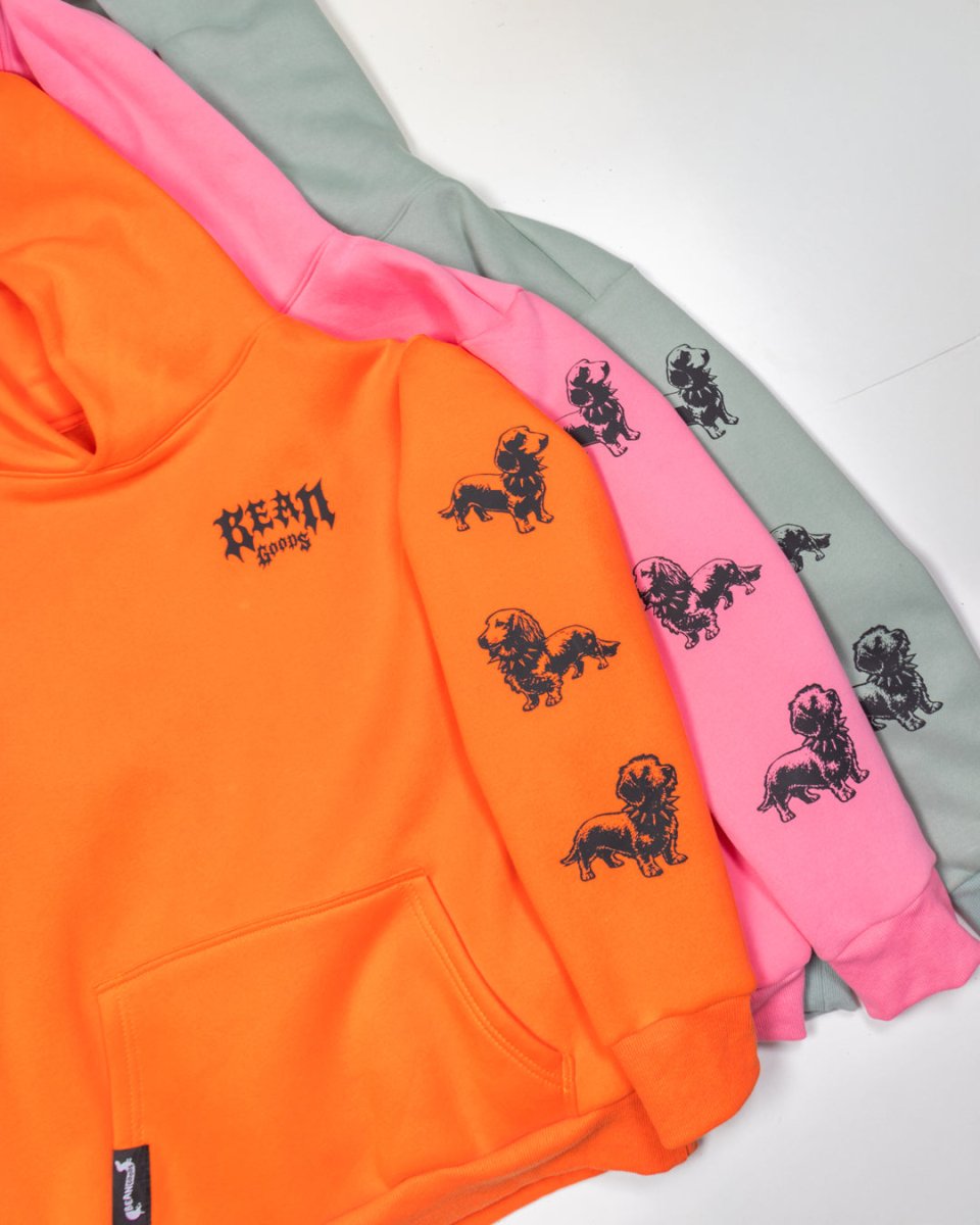 heavy metal hounds unisex hoodie | hunter orange - bean goods