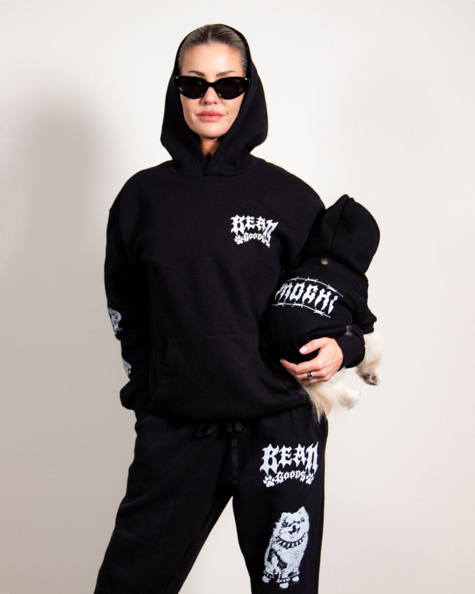 heavy metal hounds unisex hoodie | pomeranian - bean goods