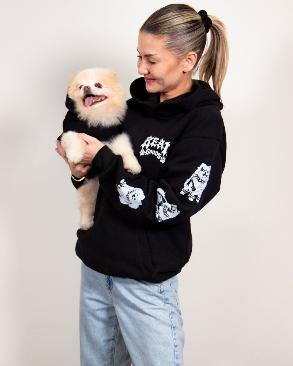 heavy metal hounds unisex hoodie | pomeranian - bean goods