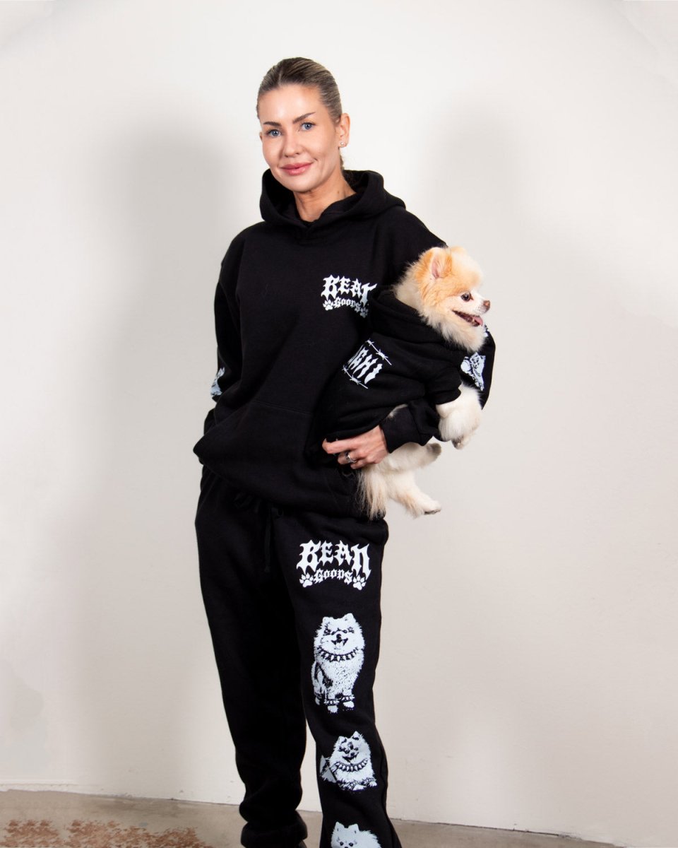 heavy metal hounds unisex hoodie | pomeranian - bean goods