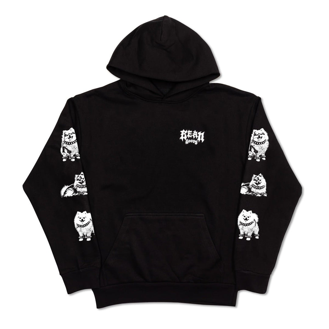 heavy metal hounds unisex hoodie | pomeranian - bean goods