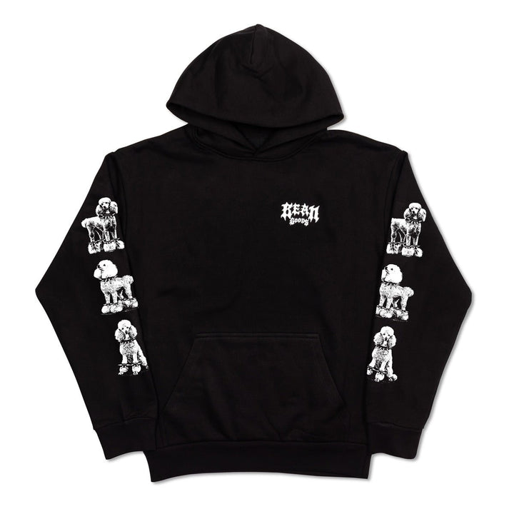 heavy metal hounds unisex hoodie | poodle - bean goods