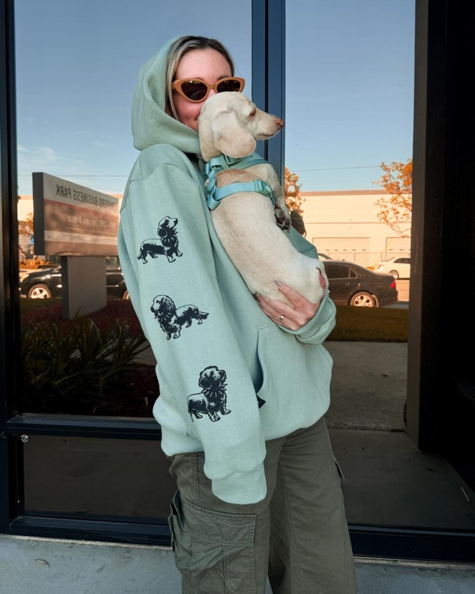 heavy metal hounds unisex hoodie | sage - bean goods