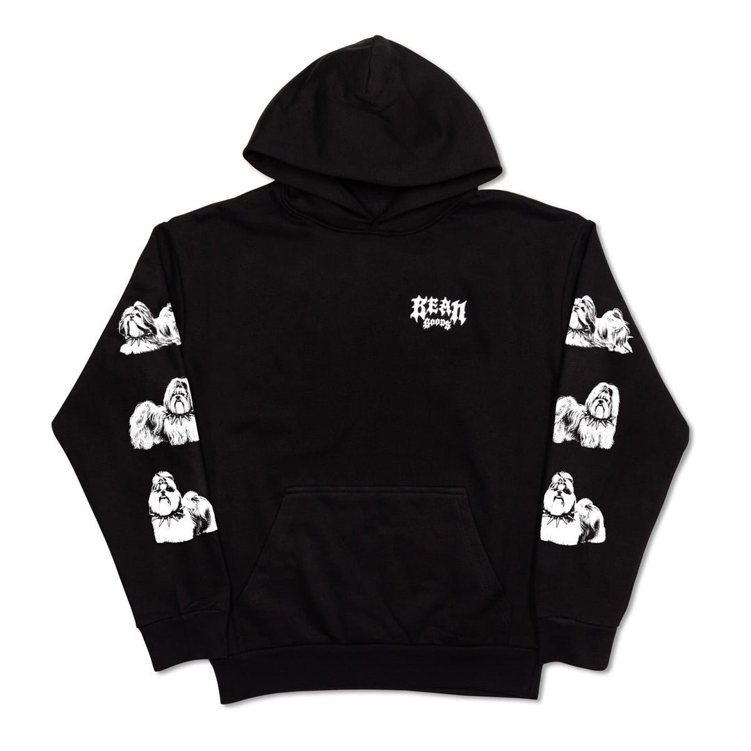 heavy metal hounds unisex hoodie | shih tzu - bean goods