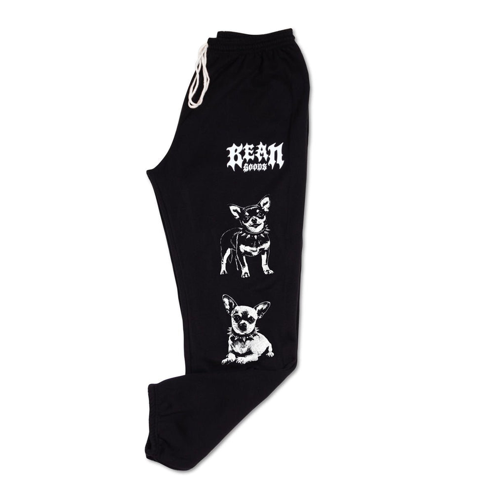 heavy metal hounds unisex scrunch sweatpants | chihuahua - bean goods