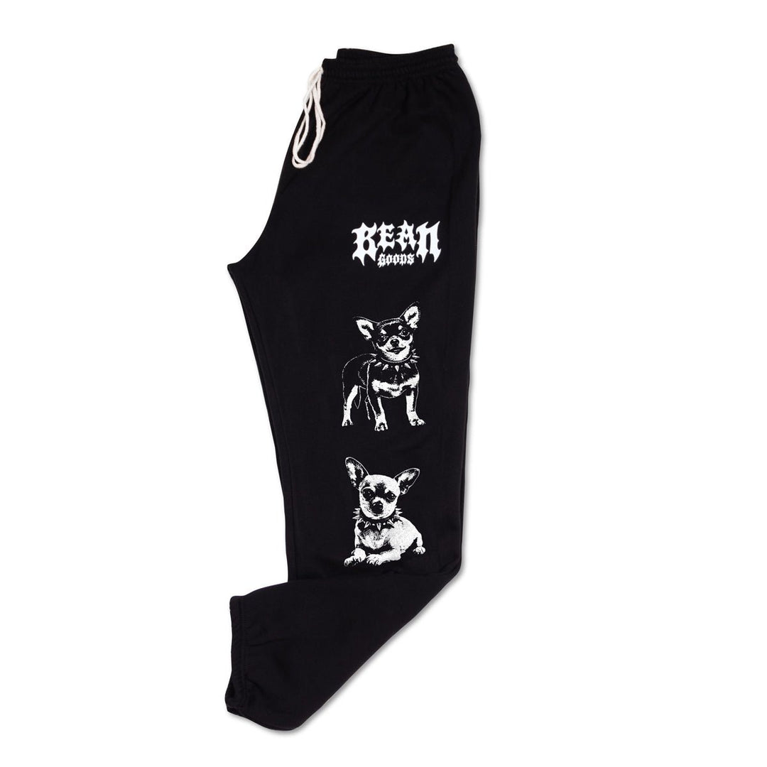 heavy metal hounds unisex scrunch sweatpants | chihuahua - bean goods