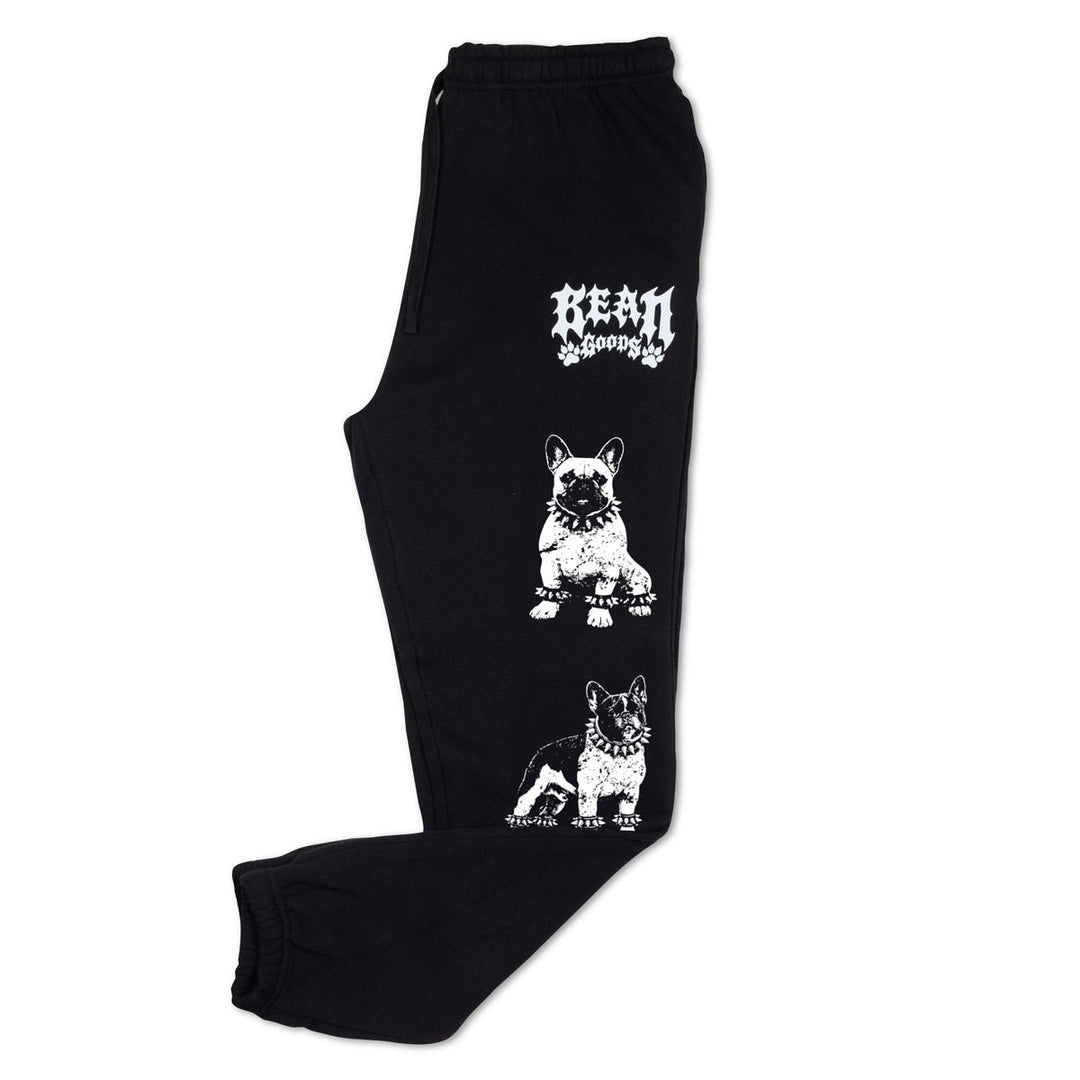 heavy metal hounds unisex scrunch sweatpants | frenchie - bean goods