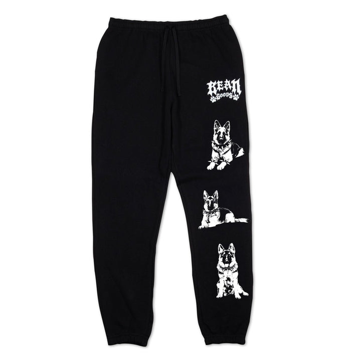 heavy metal hounds unisex scrunch sweatpants | german shepherd - bean goods
