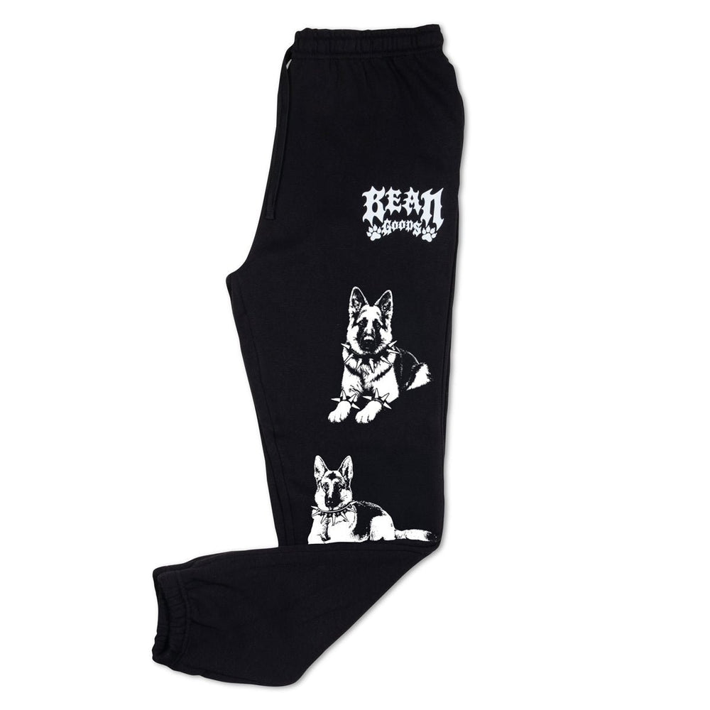 heavy metal hounds unisex scrunch sweatpants | german shepherd - bean goods