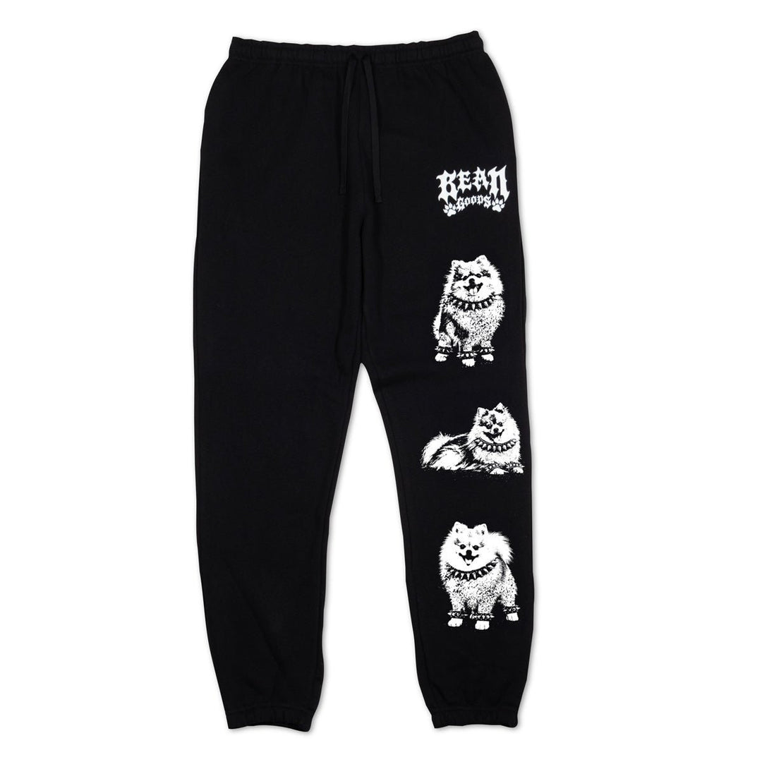 heavy metal hounds unisex scrunch sweatpants | pomeranian - bean goods