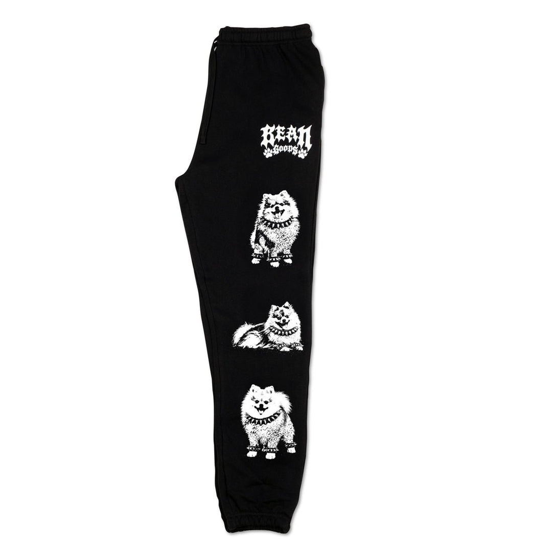 heavy metal hounds unisex scrunch sweatpants | pomeranian - bean goods