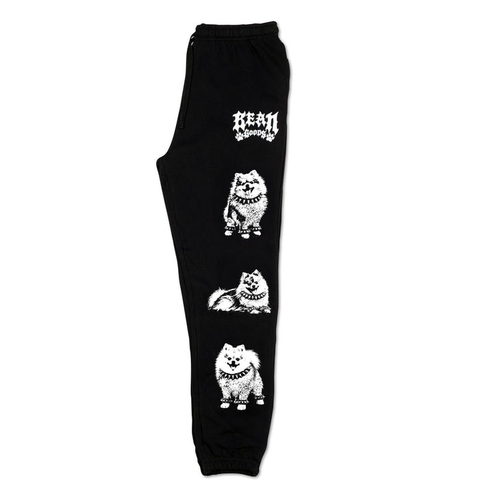 heavy metal hounds unisex scrunch sweatpants | pomeranian - bean goods