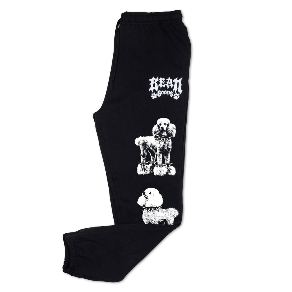 heavy metal hounds unisex scrunch sweatpants | poodle - bean goods