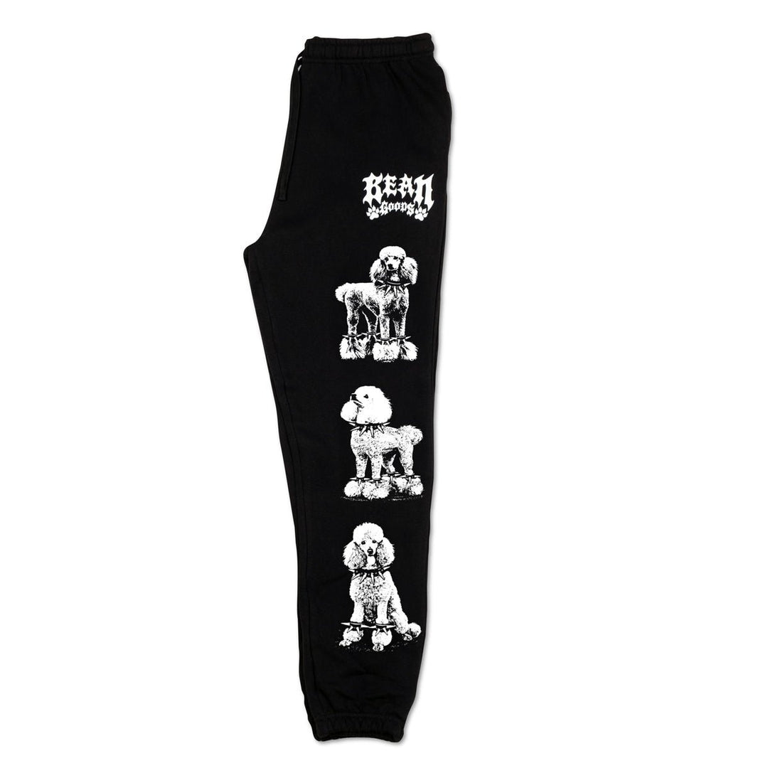 heavy metal hounds unisex scrunch sweatpants | poodle - bean goods