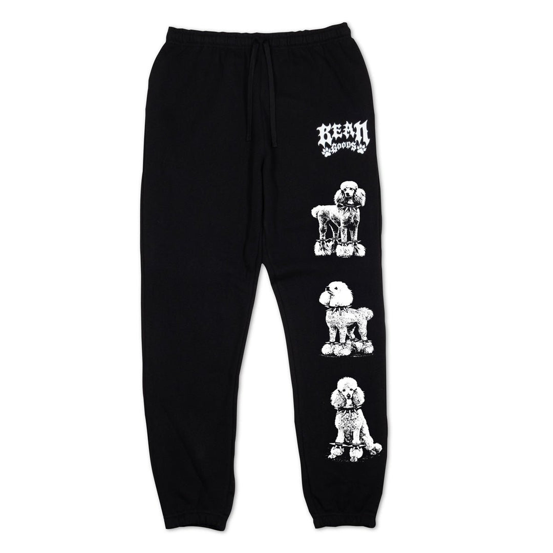 heavy metal hounds unisex scrunch sweatpants | poodle - bean goods