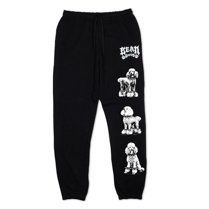 heavy metal hounds unisex scrunch sweatpants | poodle - bean goods