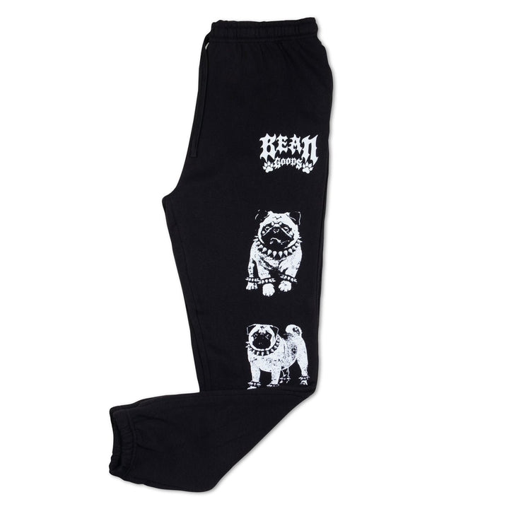 heavy metal hounds unisex scrunch sweatpants | pug - bean goods